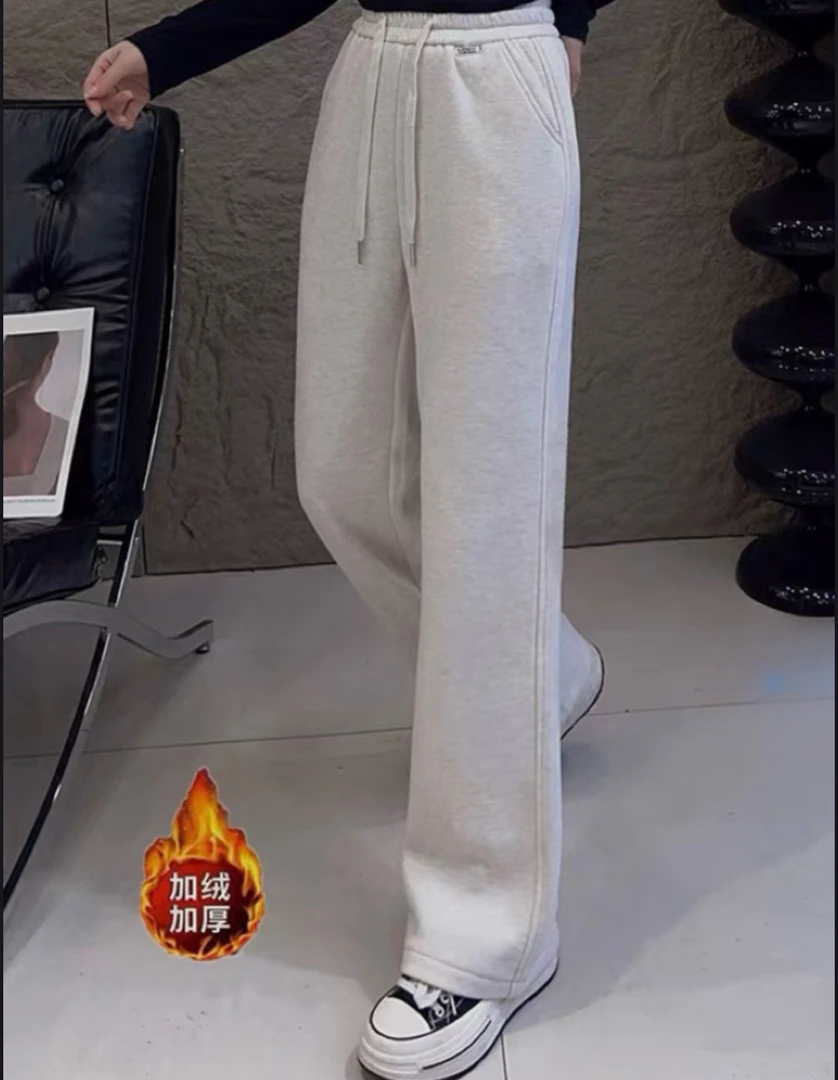 【公主屋】羊绒百搭加绒休闲裤8559