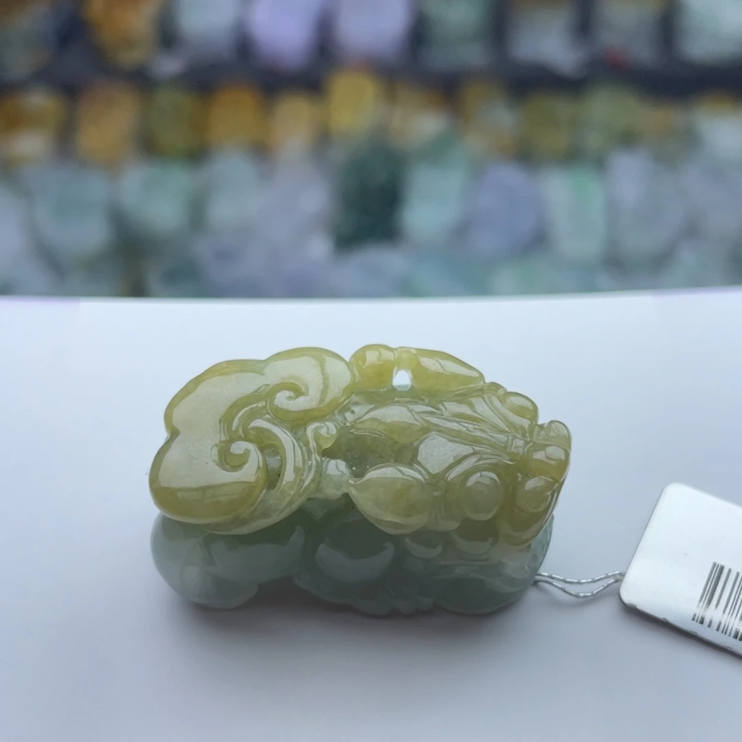 翡翠颈饰未镶嵌貔貅