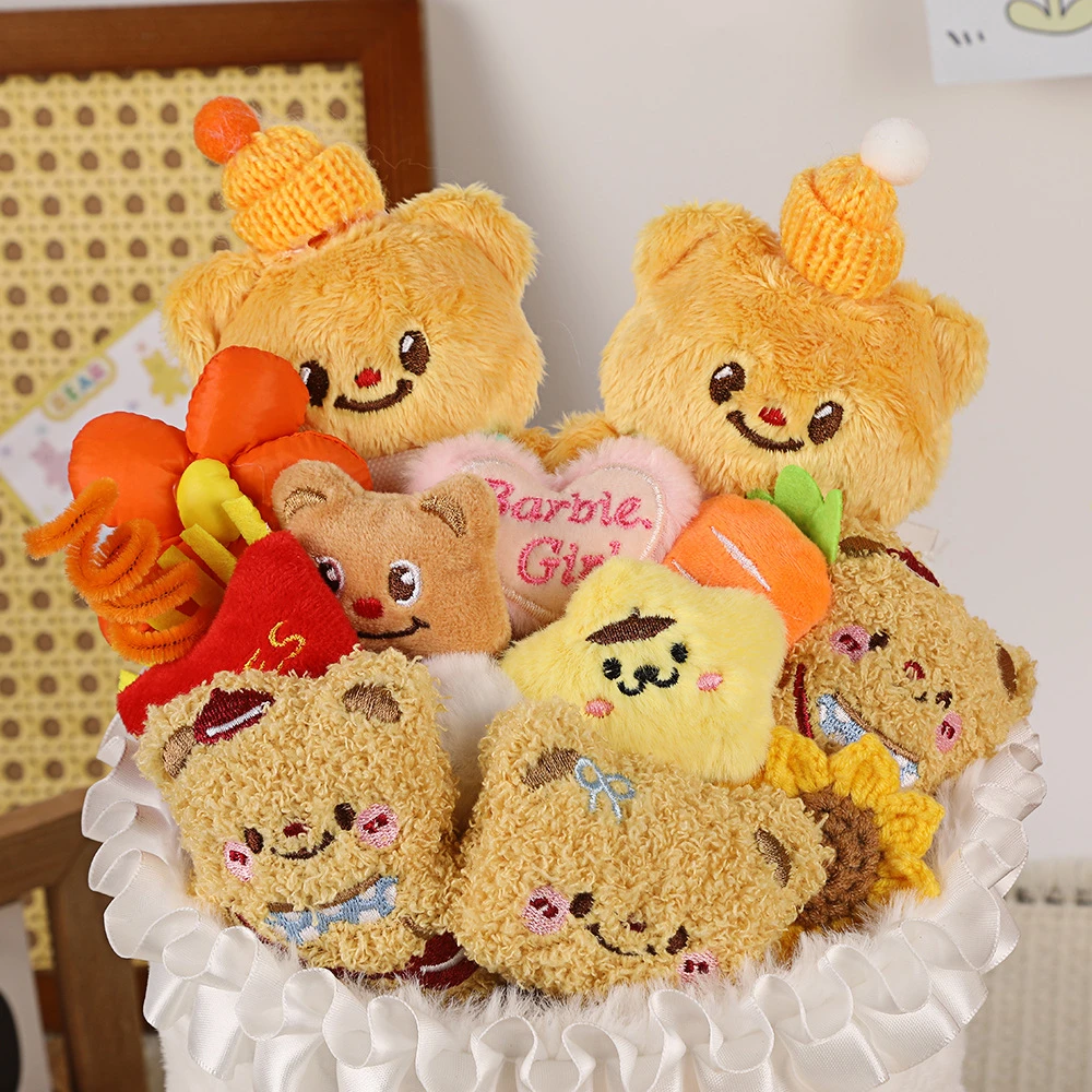 520情人节奶油黄油小熊花束公仔玩偶娃娃生日礼物送女生女朋友