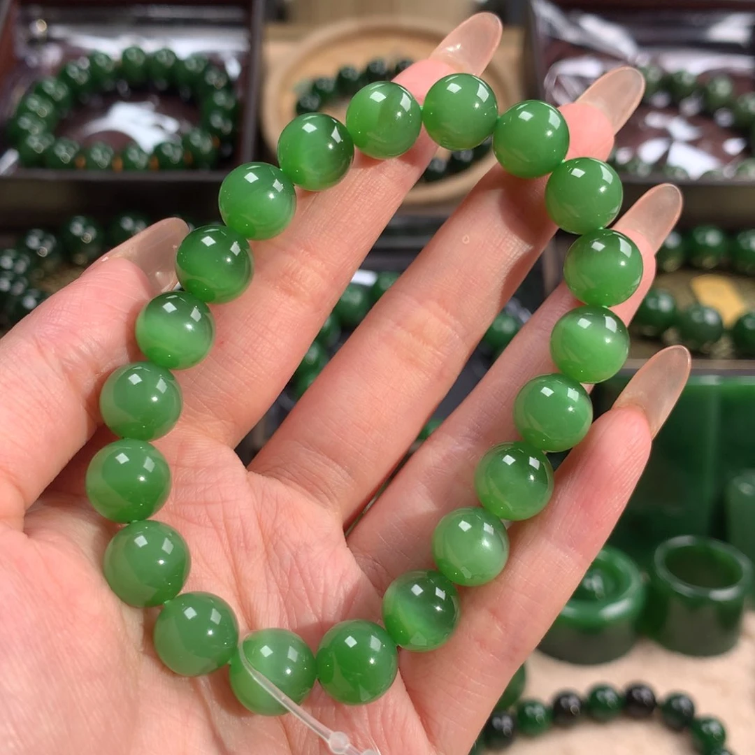 手串未镶嵌和田玉（碧玉）