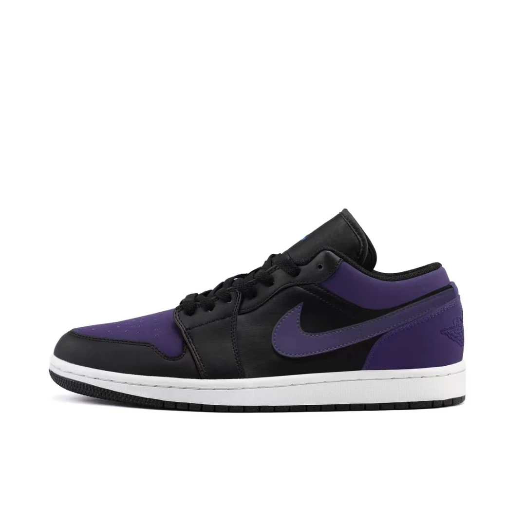 定制球鞋Jordan/乔丹AirJordan1紫打篮球脚趾低帮篮球鞋男女同款