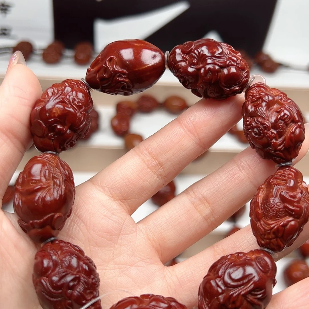 橄榄核手串财神手串