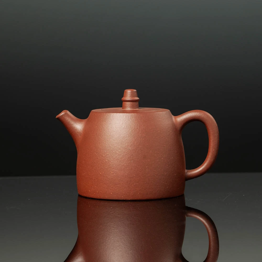 【5号井低槽青】原矿0添加手工制汉铎紫砂壶【220cc】