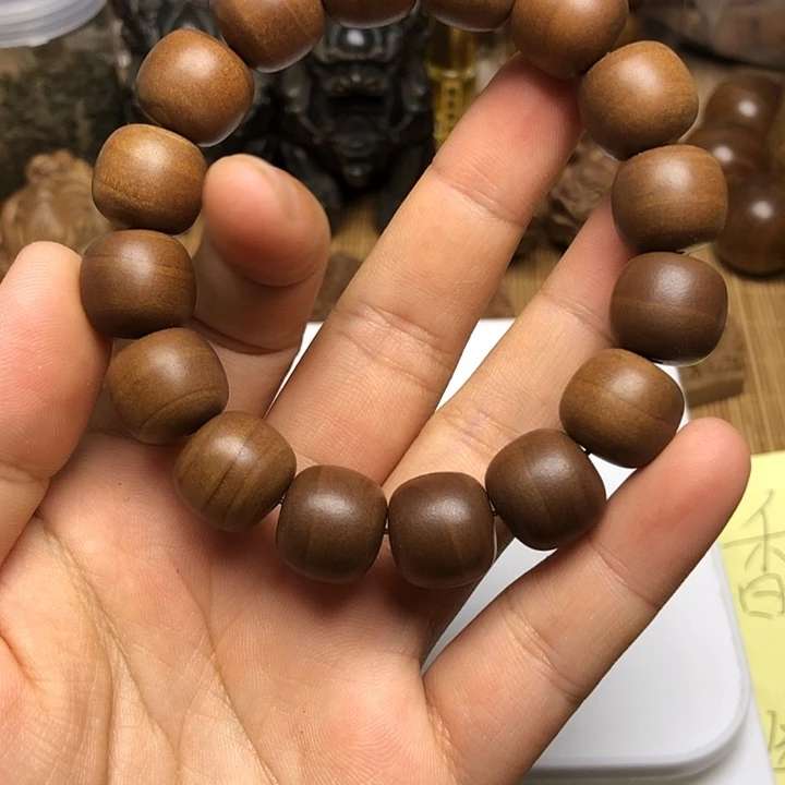 手串/手链檀香木颖老山檀香土埋料13*14