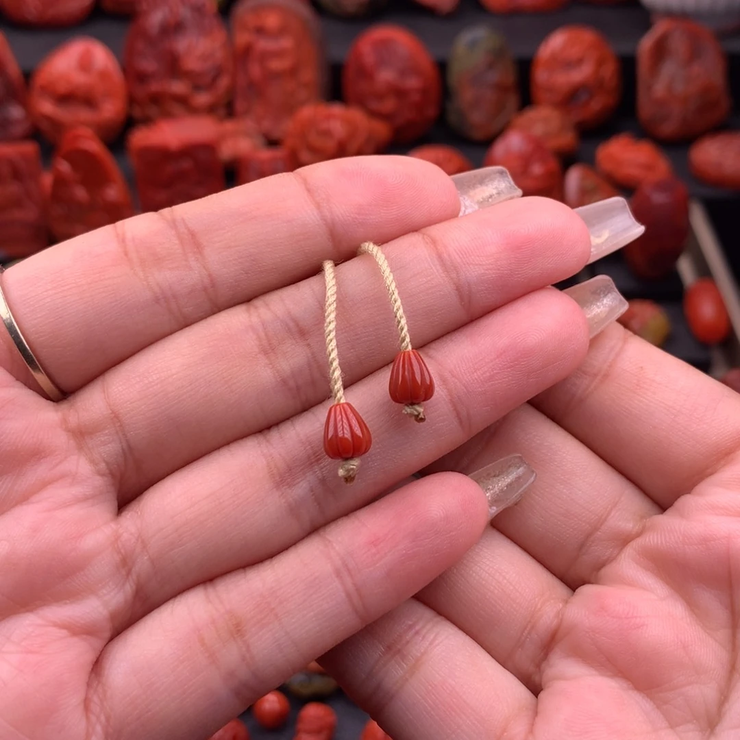 南红玛瑙南红川料弟子珠6mm➕未镶嵌