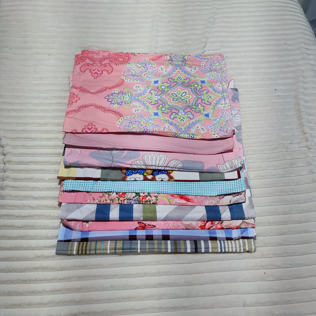 约48*74全棉加厚磨毛枕套不配对对不挑色发6个