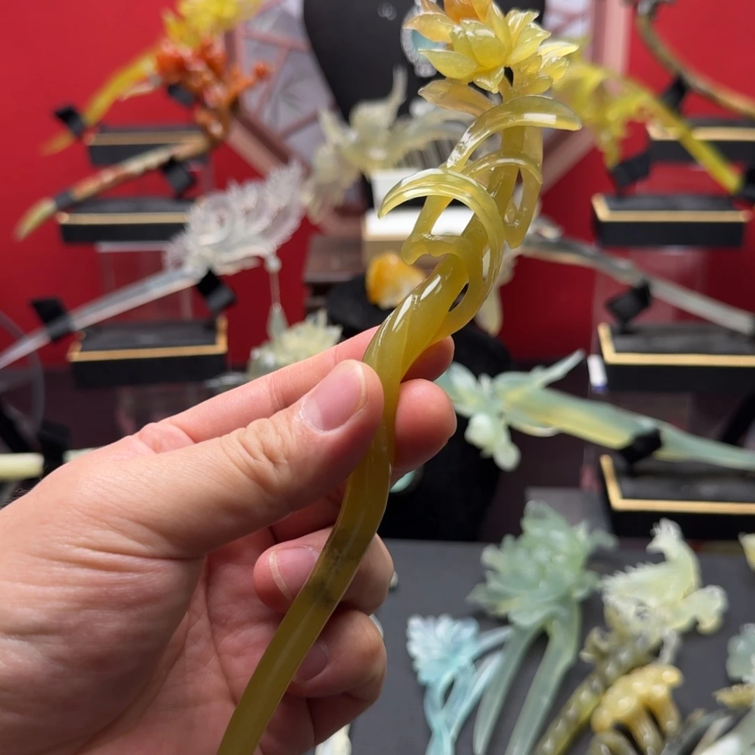 岫玉发饰未镶嵌～*～