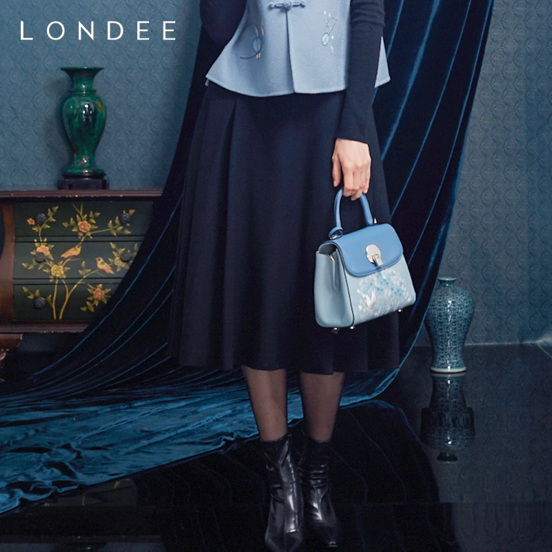 Londee/龙笛秋冬优雅飘逸百搭半身裙经典中长裙2T23151