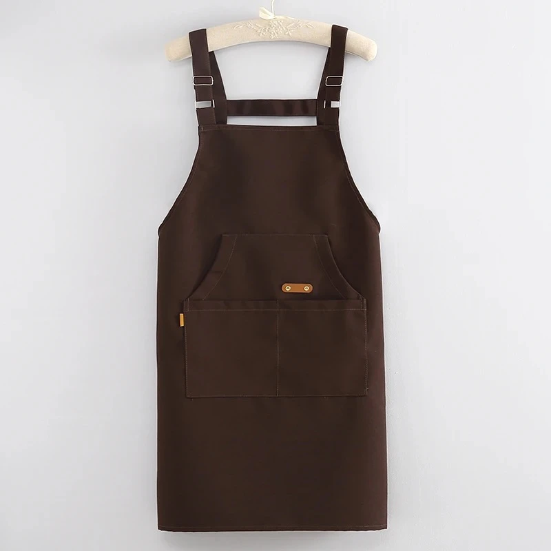 防水防油耐磨耐脏工装围裙工作服奶茶店门市家居厨房做饭帆布围裙