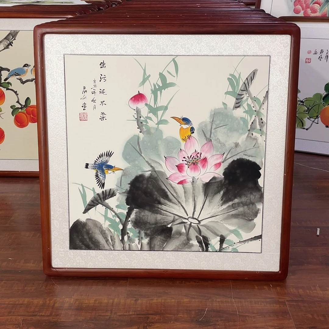 国画带框尺寸63*63厘米