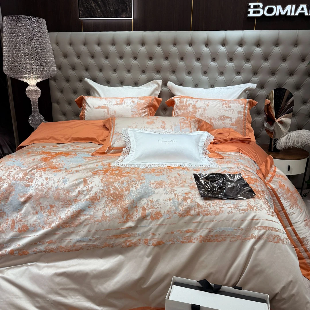 BOMIAN/铂眠【重磅上新】奢华设计师高定轻奢简约高档工艺款四件套