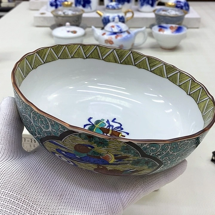 摆件进口瓷器九谷