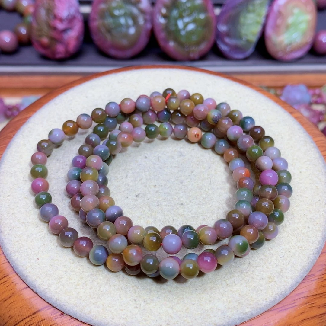 玛瑙手链未镶嵌盐源