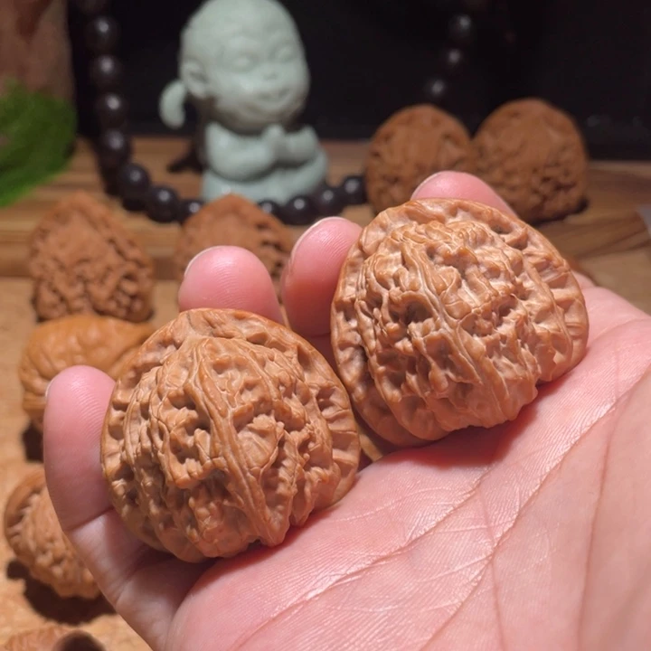 核桃手串/手链42肉纹三角白