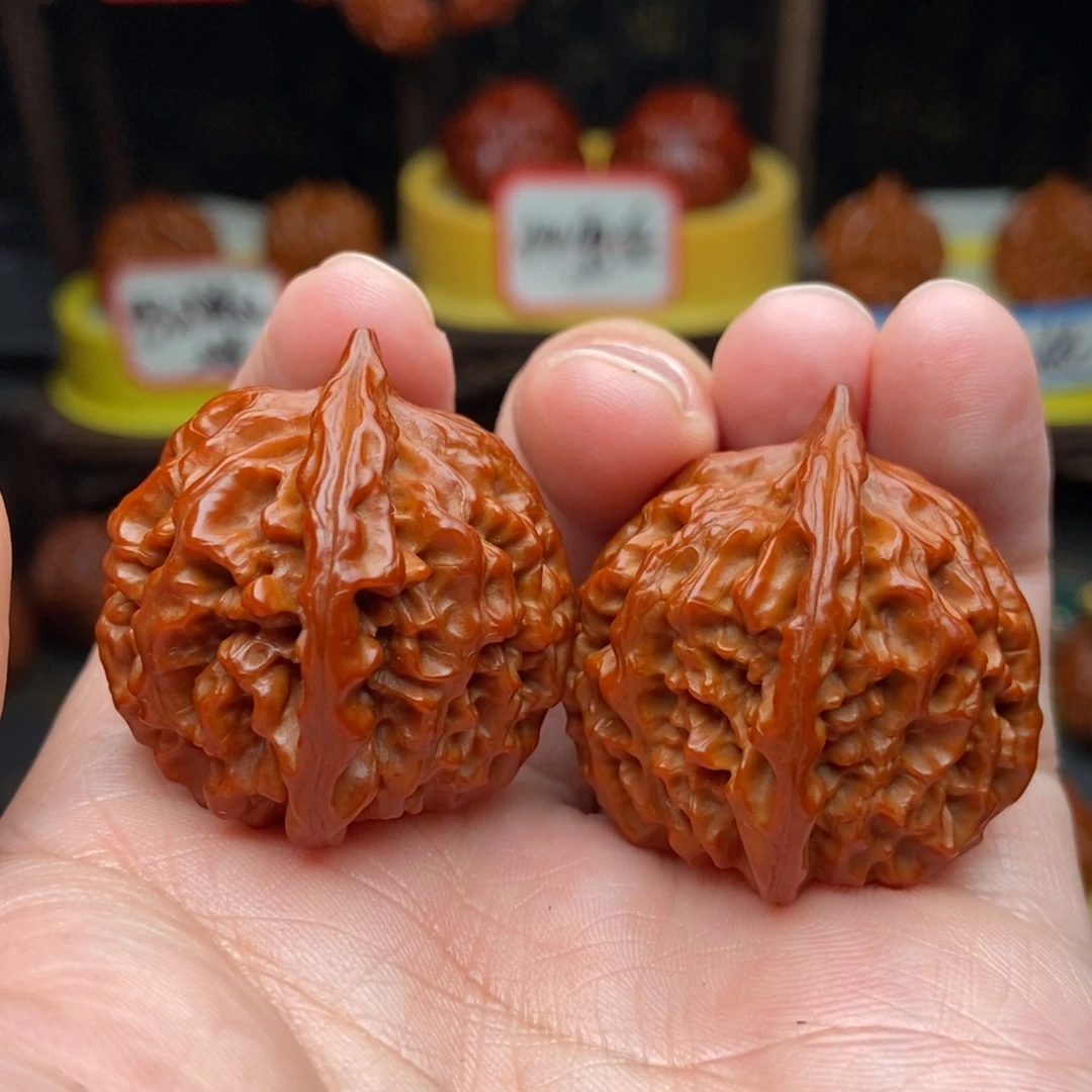 吊坠文玩核桃34野生元宝