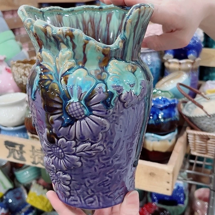 有孔.凑单10元陶瓷花盆发货！