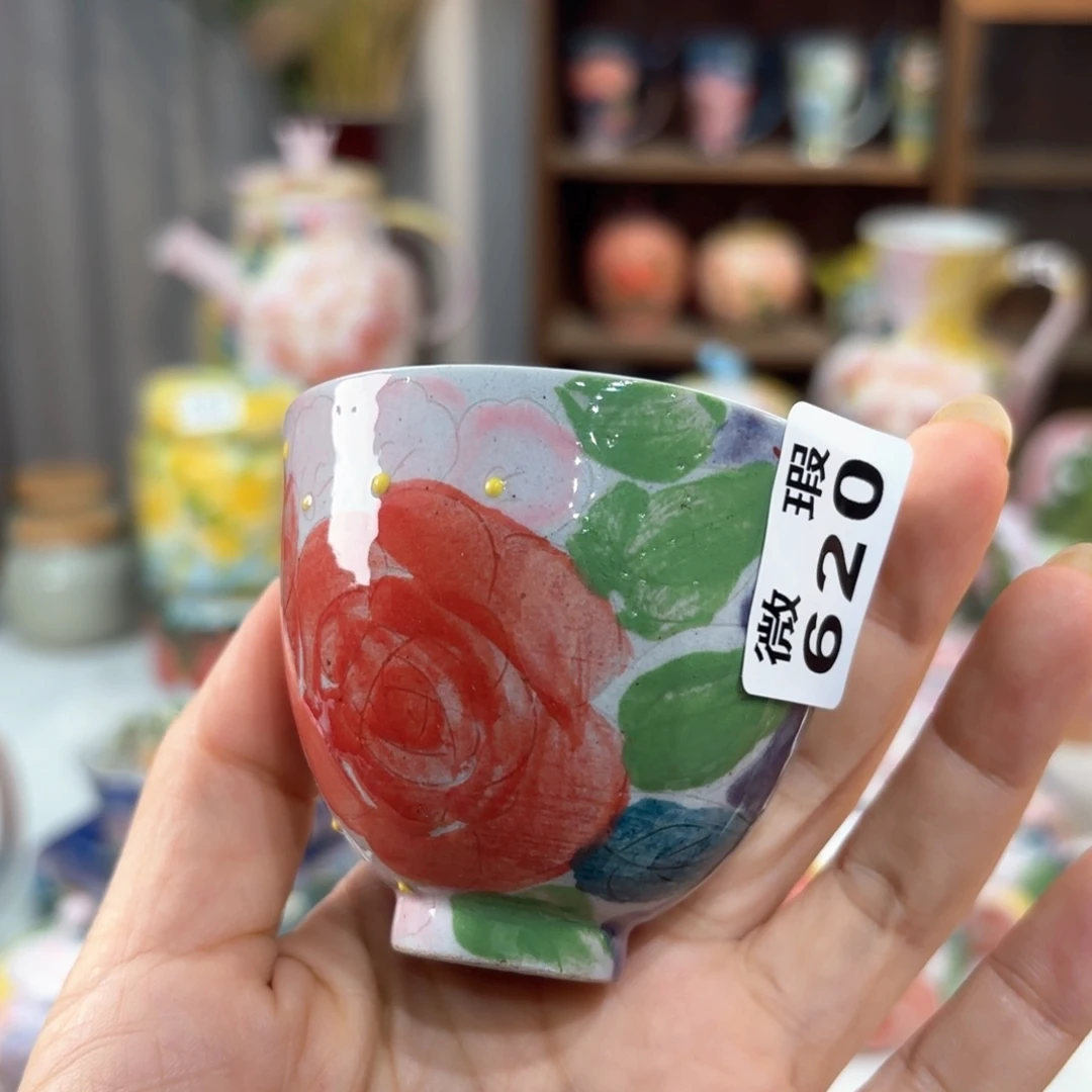 景德镇手绘高温釉下彩陶瓷茶具