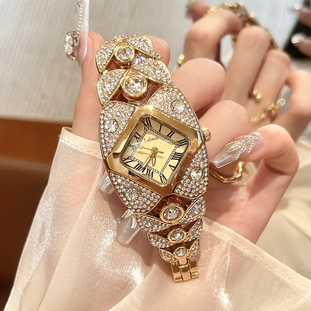 【希可】设计师时尚轻奢时髦高级感女士手表洋气奢华百搭女腕表733