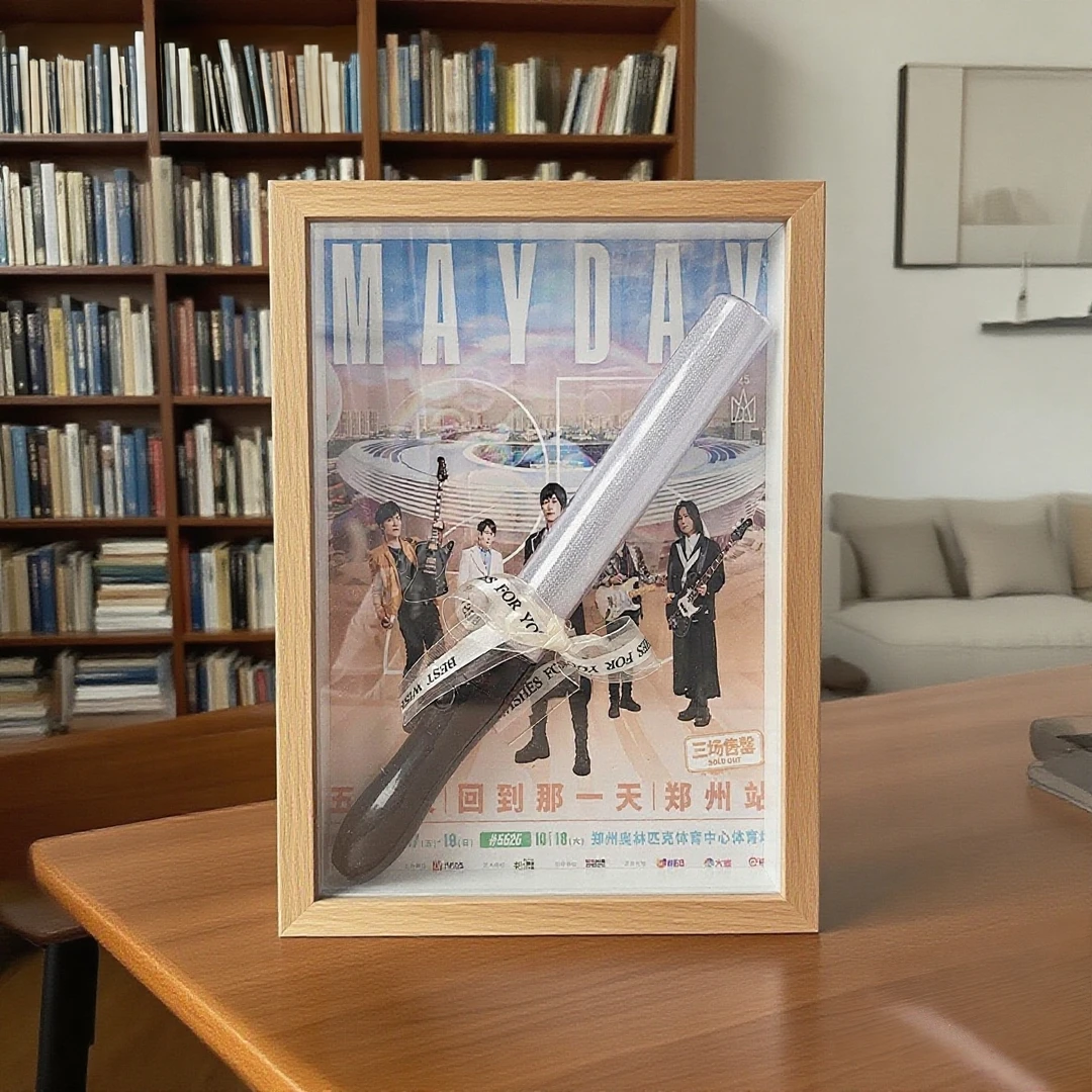 【五月天】演唱会应援棒收纳立体中空相框diy手工摆台相框中空