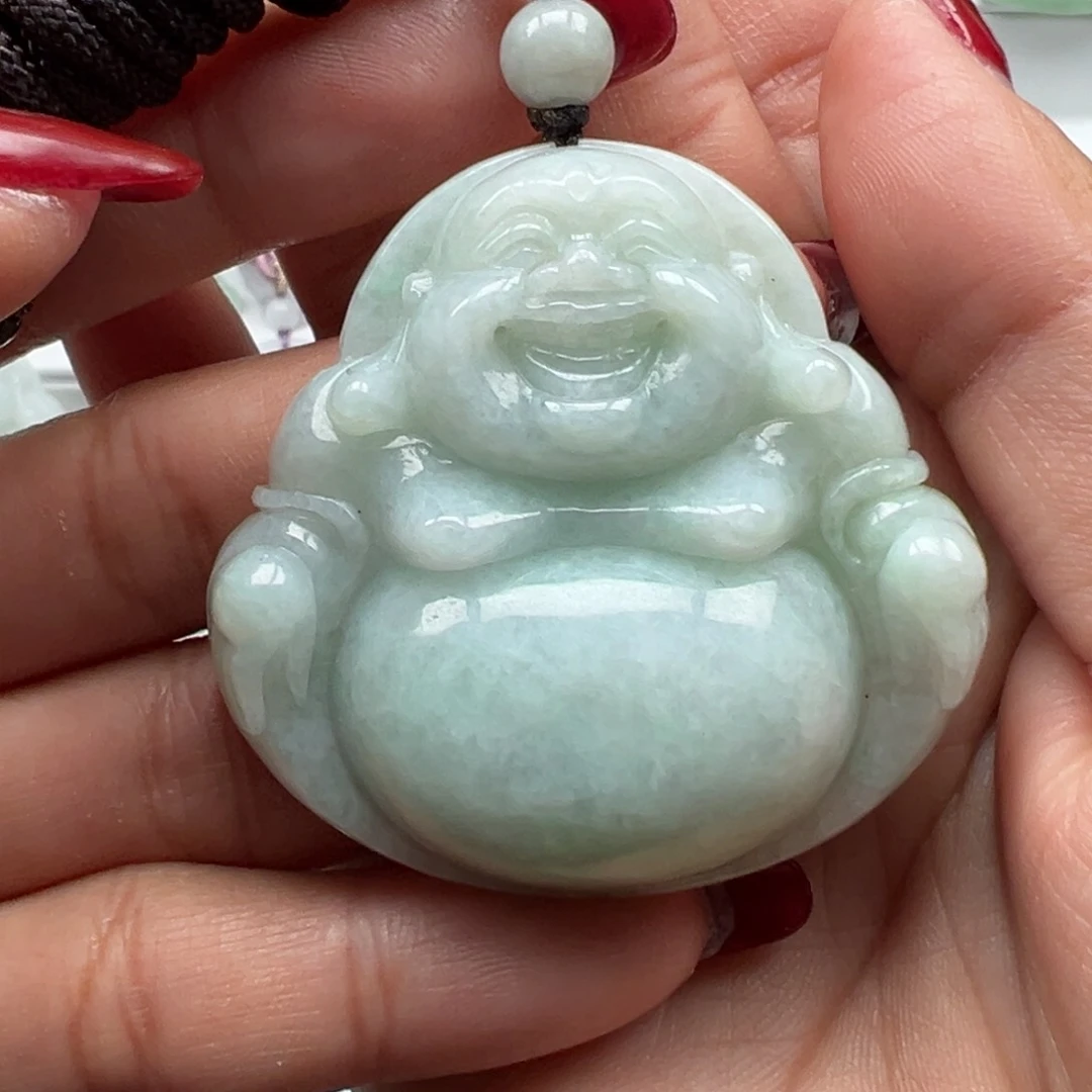 翡翠颈饰未镶嵌49×50.5×12.3