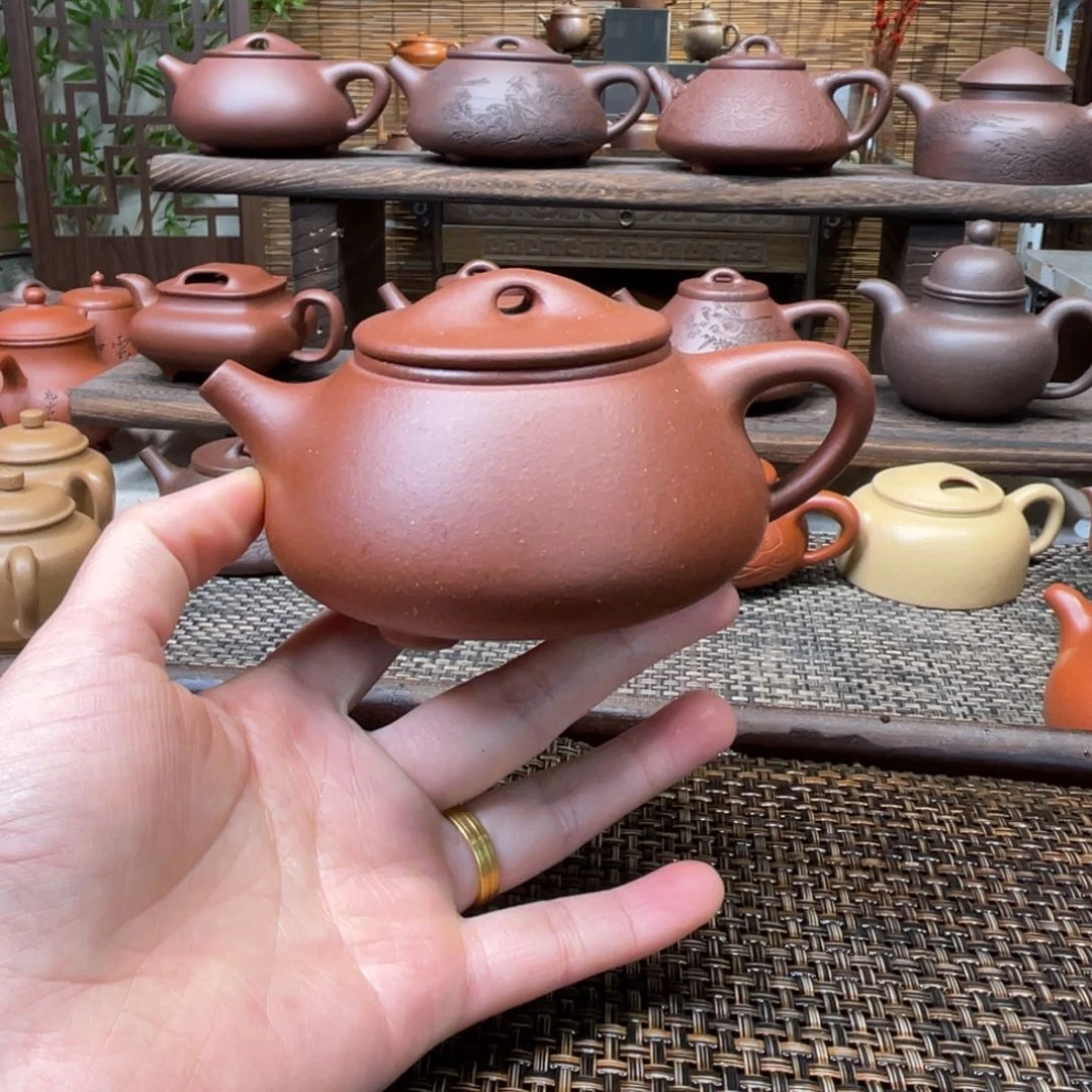 紫砂茶壶宜兴原矿紫砂手工制全220