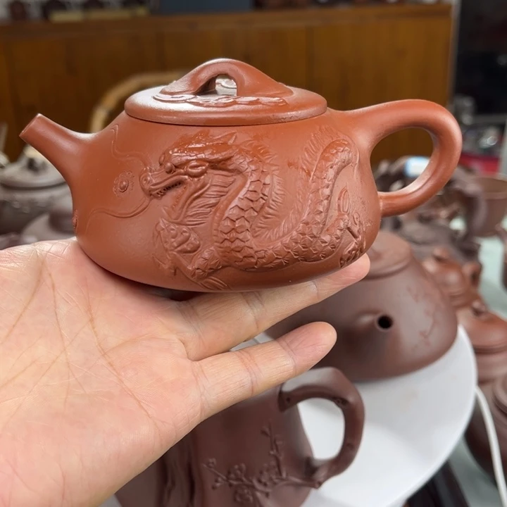 茶壶紫砂紫砂花茶