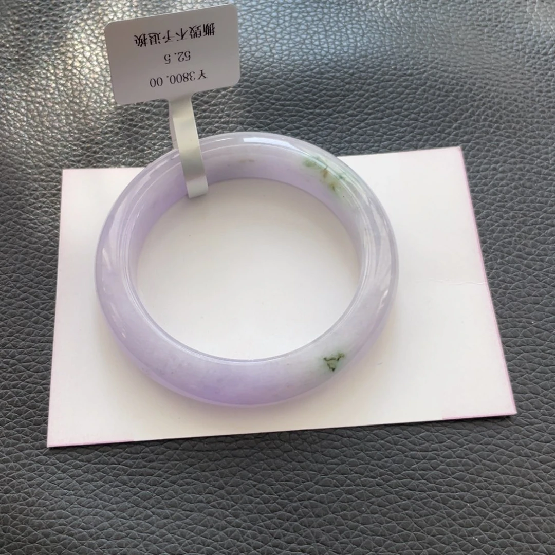 翡翠未镶嵌手镯40号52正圈纹