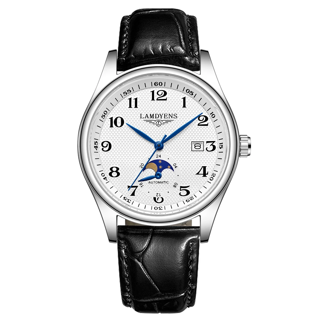 【专柜直发】名匠系列/全新正品/经典双历自动镂空四针男表-AH