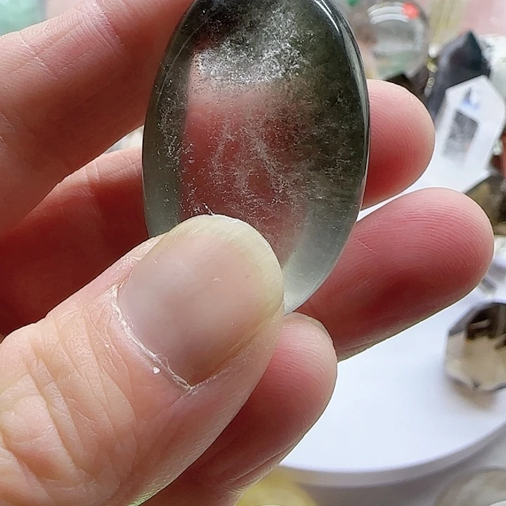 水晶手把件未镶嵌天然