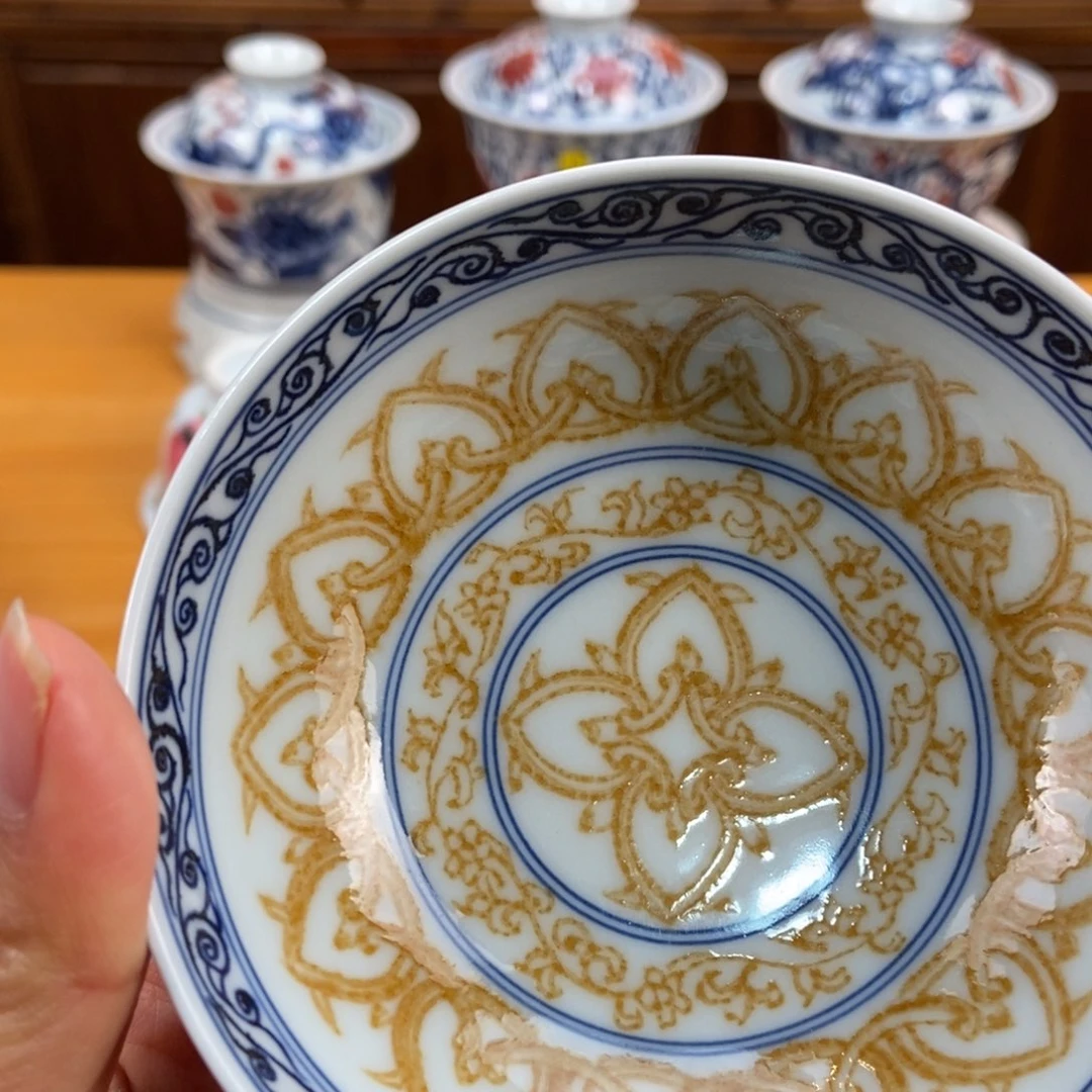 手绘现代茶具非古董