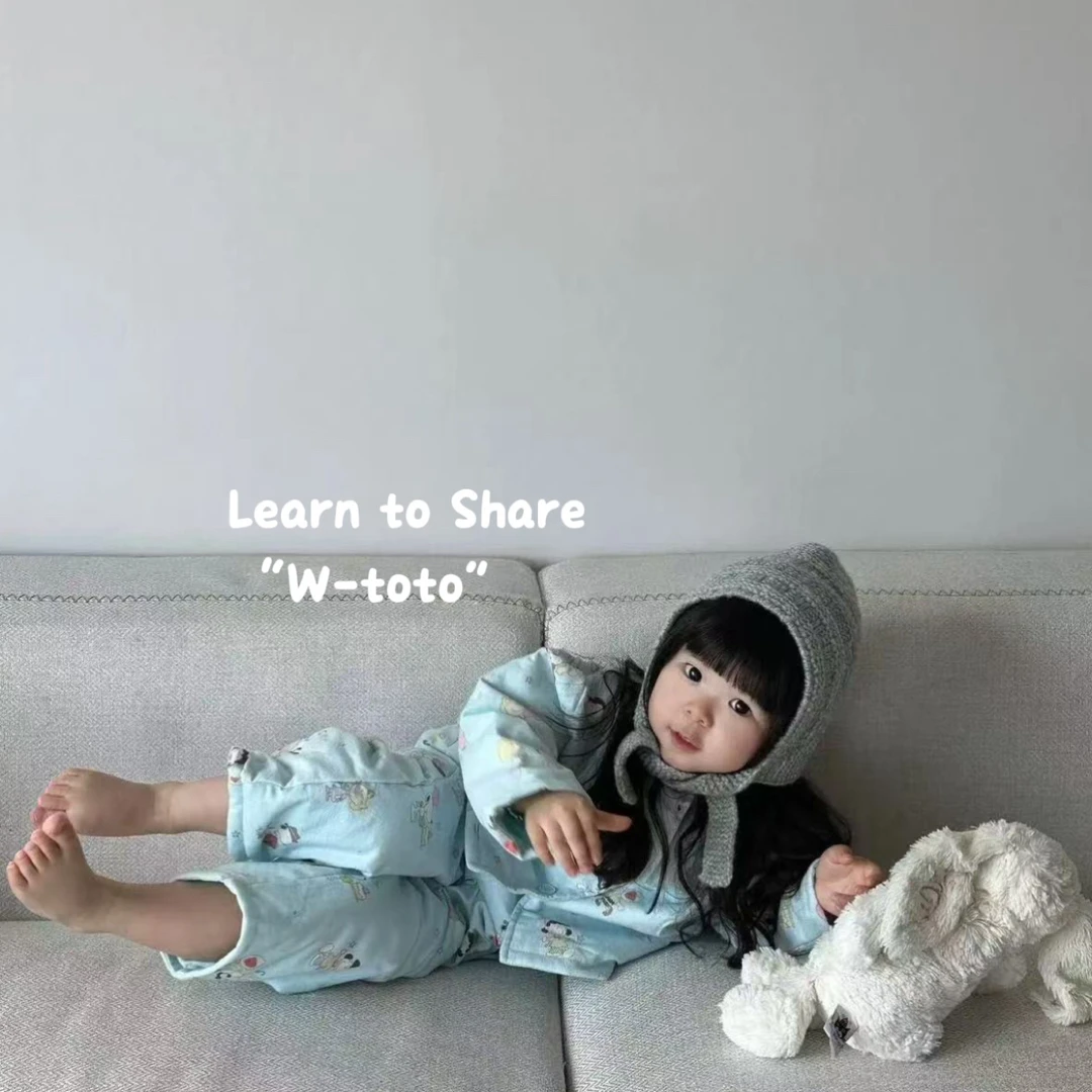 史诺比家居服套装秋冬儿童男女宝夹棉过冬家居服套装保暖韩版