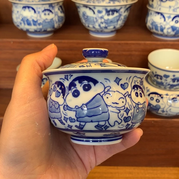 特价蜡笔小新炉式盖碗179号