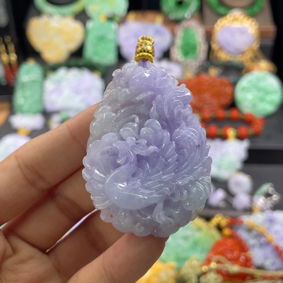 翡翠未镶嵌颈饰代编织