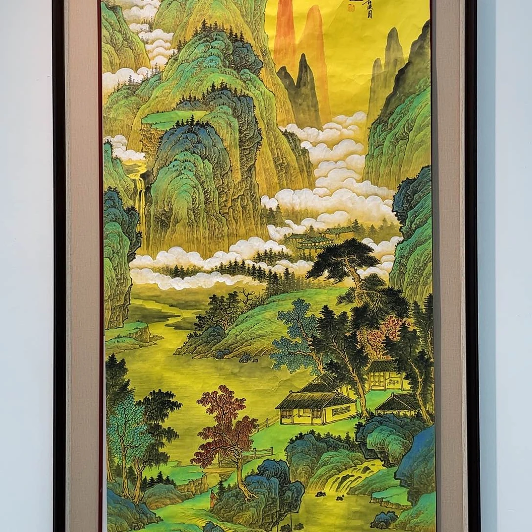 国画凌行志手绘作品