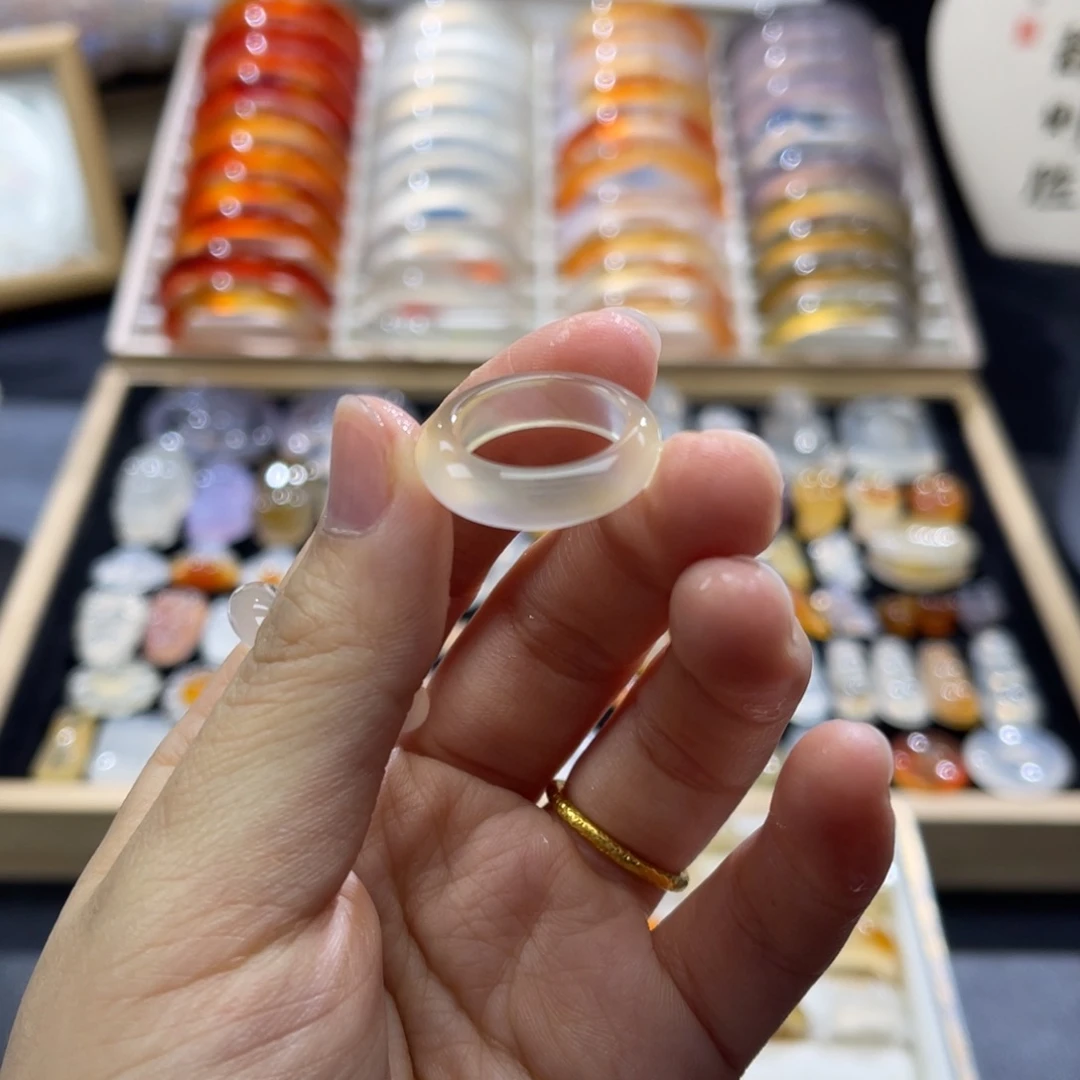 玛瑙/玉髓未镶嵌戒指