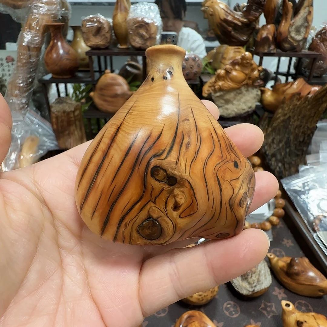 柏木（崖柏）太行黑油闻香瓶