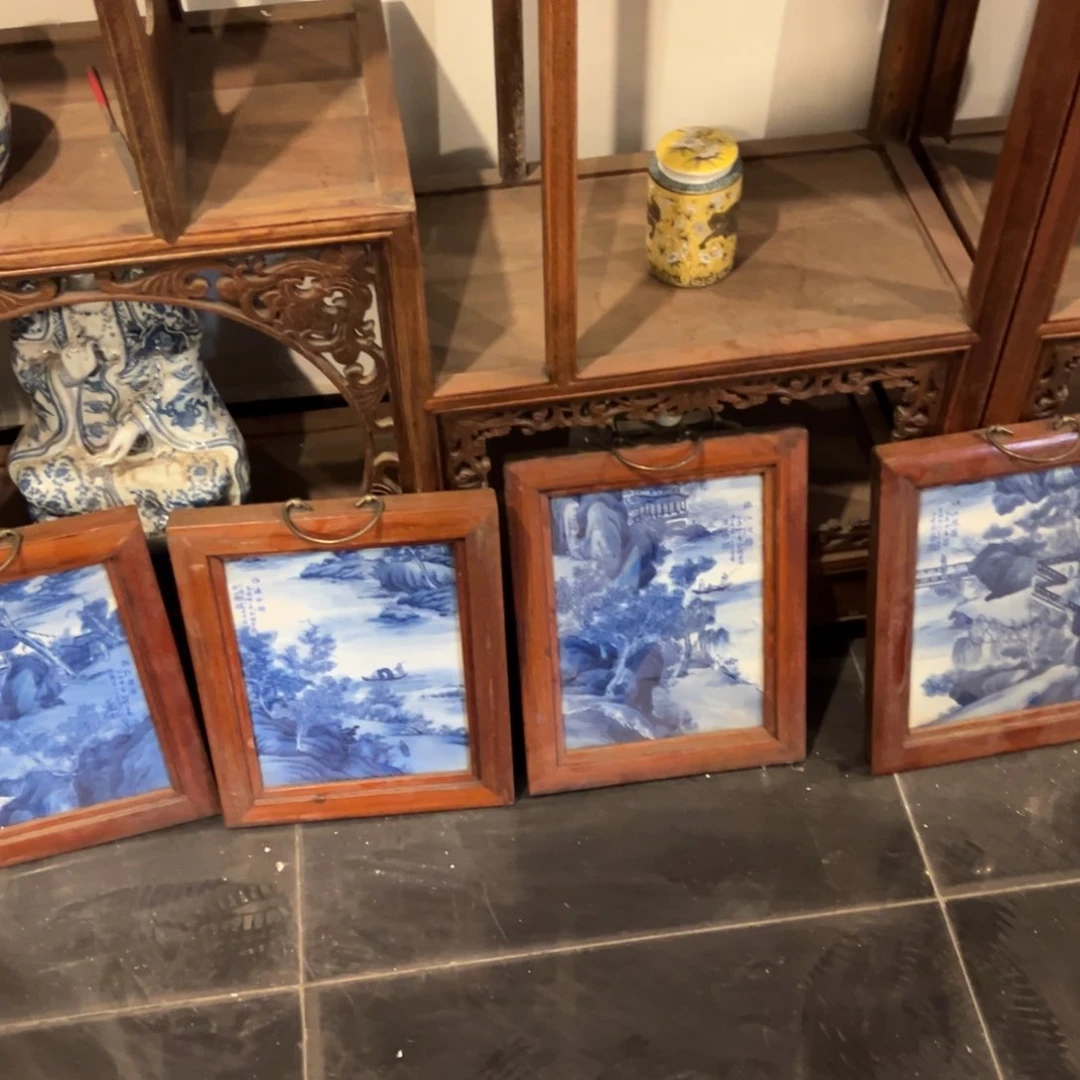 碟陈*精品青花瓷板收藏