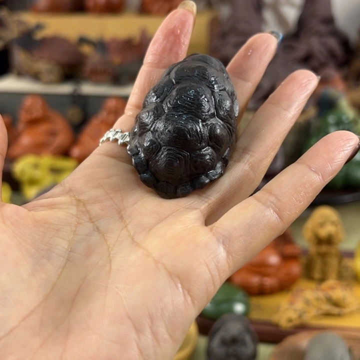 茶宠紫砂紫砂富甲手把件