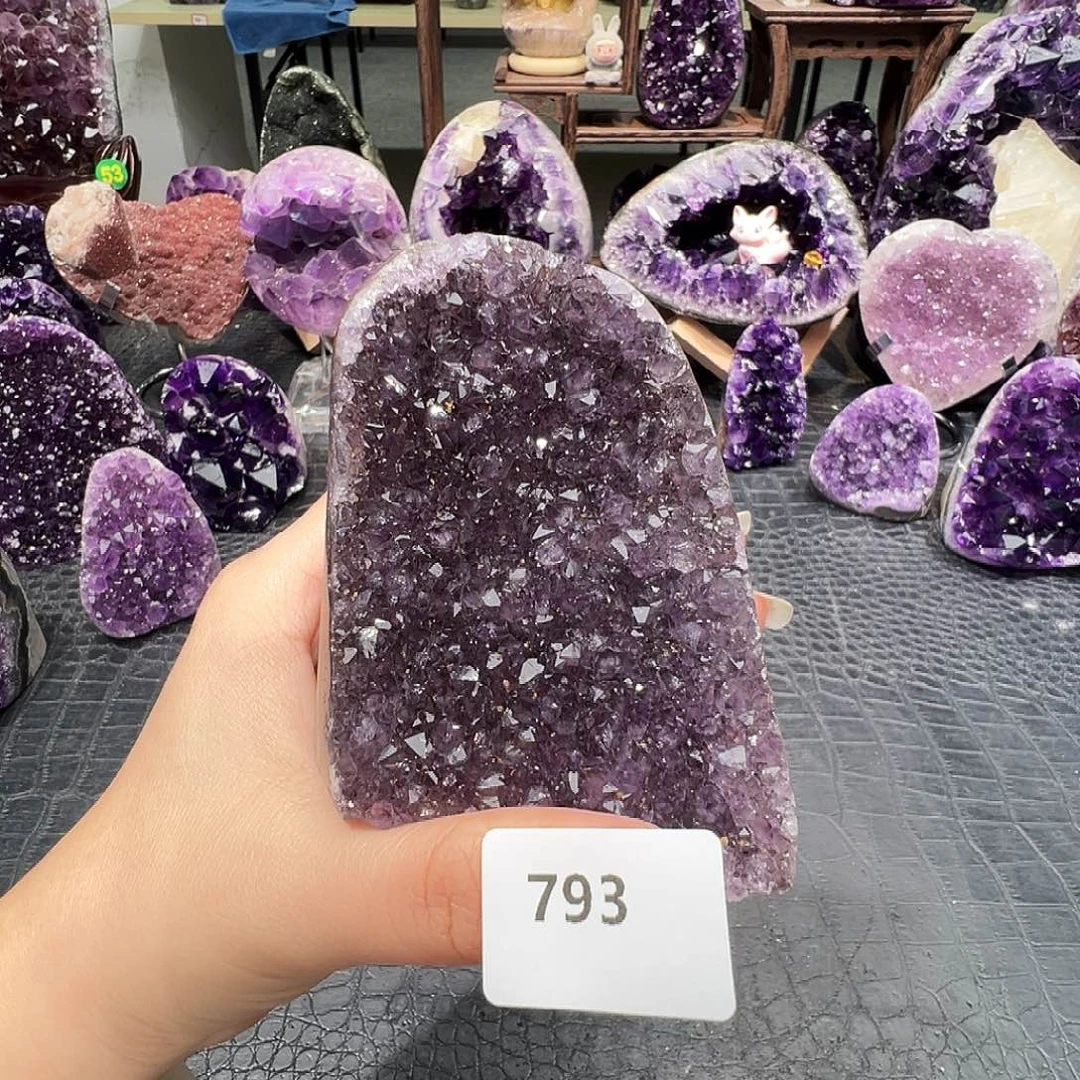 珠宝半成品未镶嵌紫晶