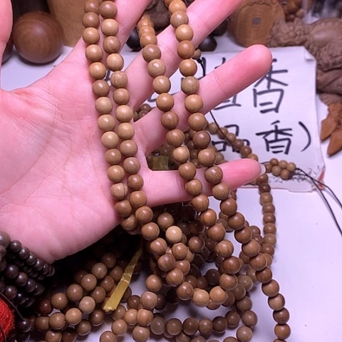 檀香木手串/手链檀香0.8/108多圈顺纹