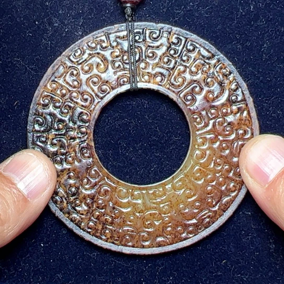 和田玉挂件未镶嵌蓝*