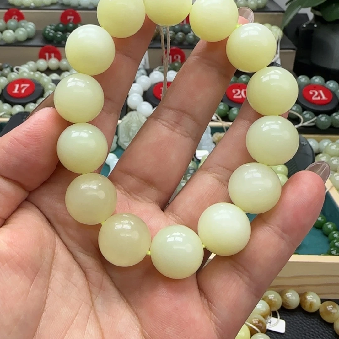 和田玉未镶嵌手链16