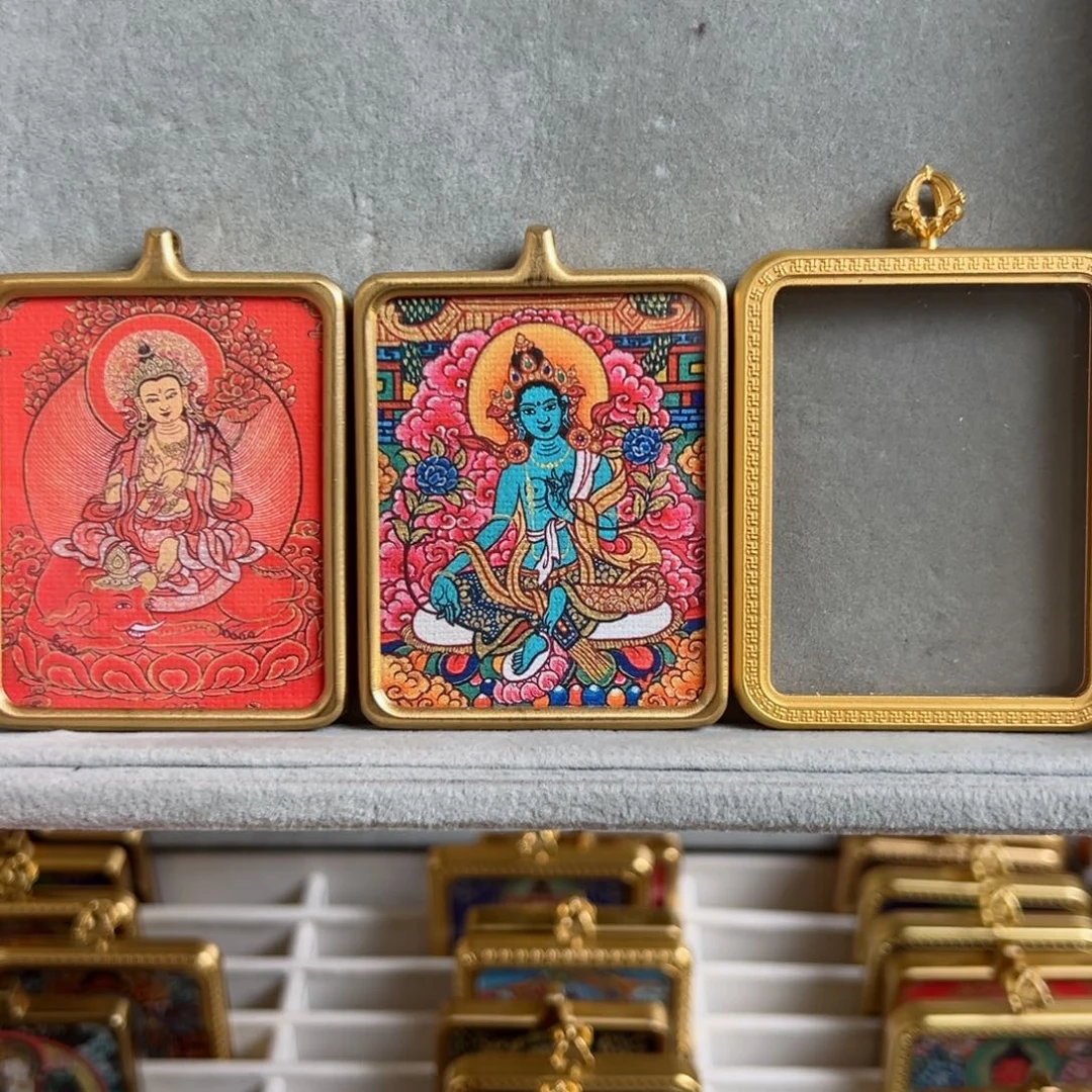 吊坠疯****双面绿妈妈➕普贤不要绳子