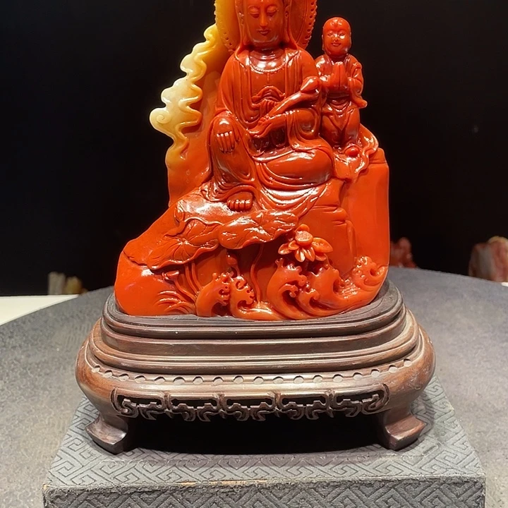 帝***诚寿山石山水画作品欣赏