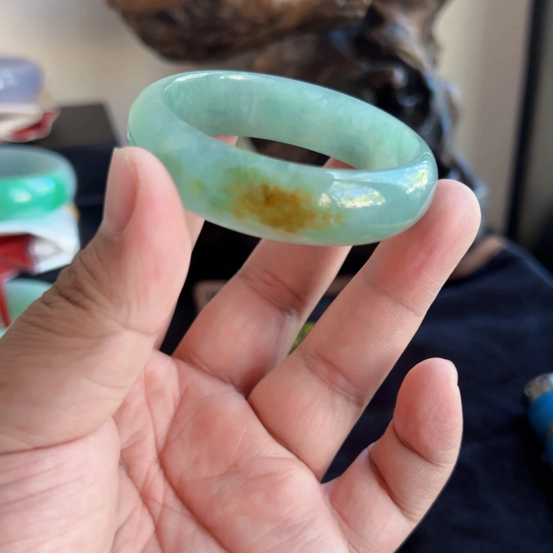 翡翠未镶嵌手镯圈口51/52