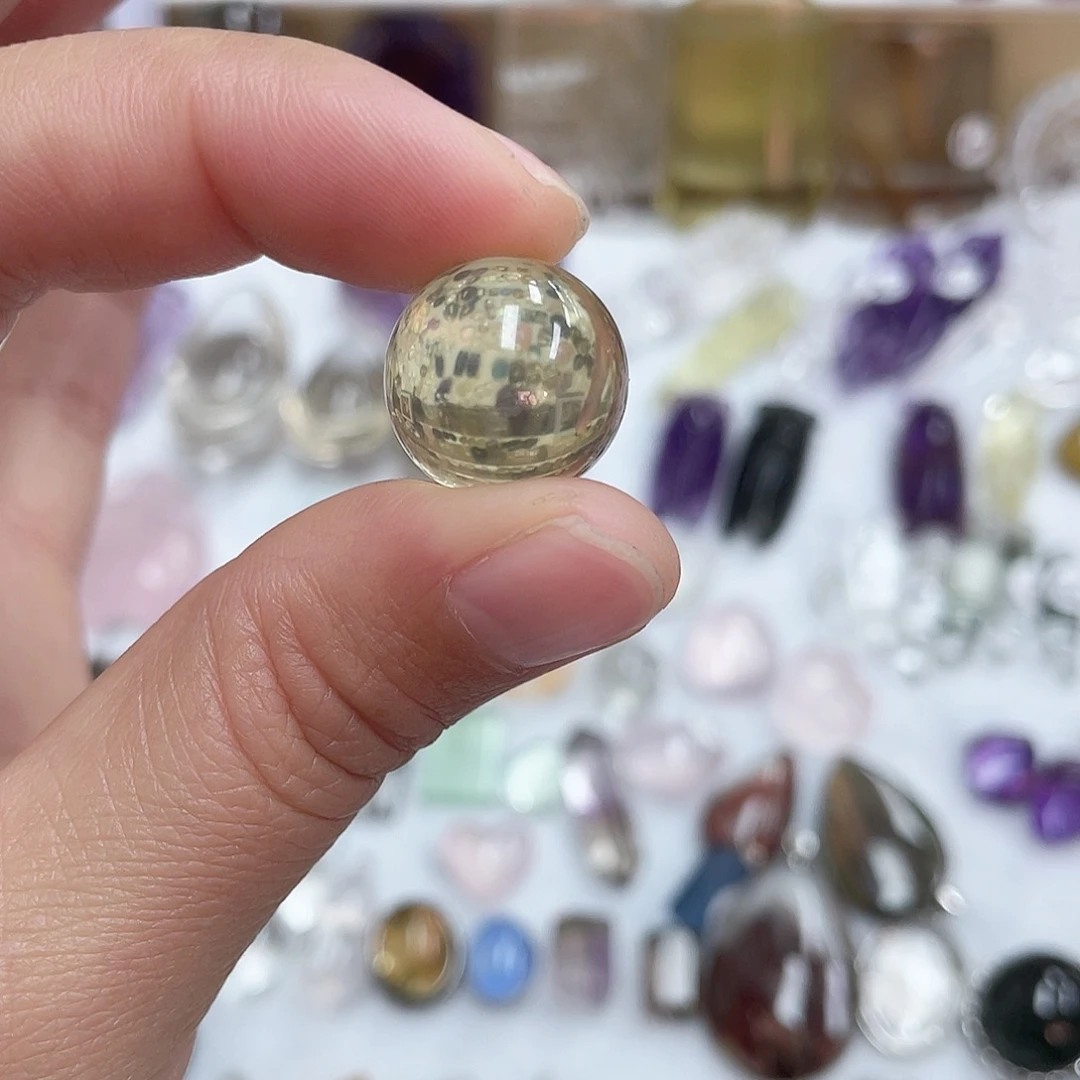 水晶珠宝半成品未镶嵌微*