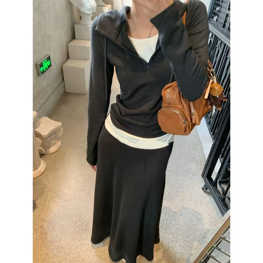 徐秋阳  银河系女孩 百搭时尚休闲设计感显瘦显白套装11836