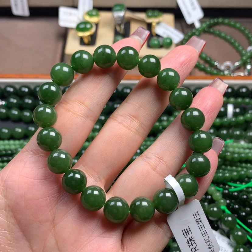 【闪购商品】和田玉（碧玉）手链未镶嵌向**水10