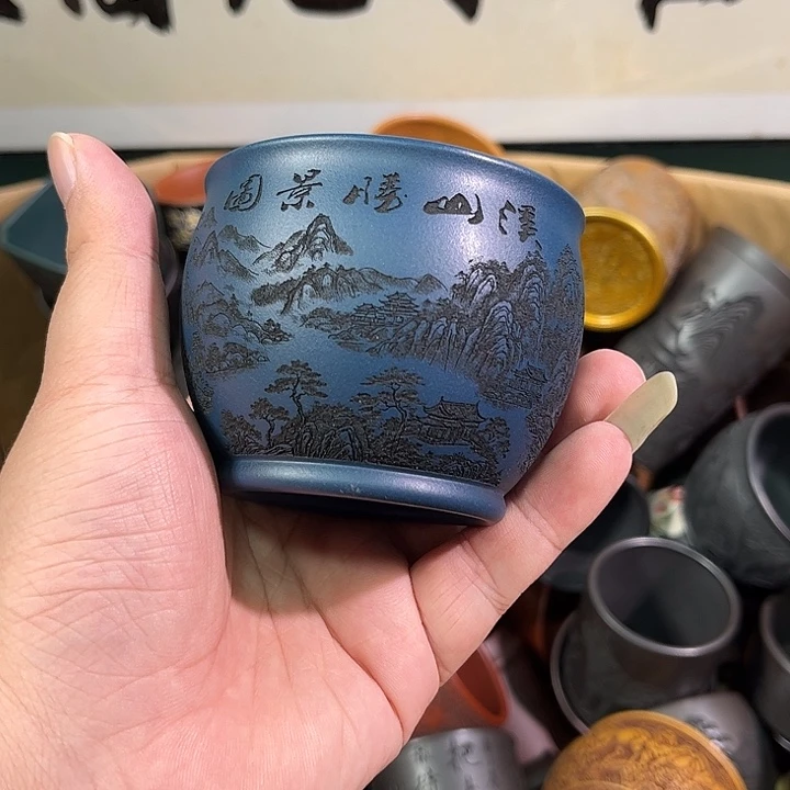 茶杯紫砂全手工紫砂主人杯