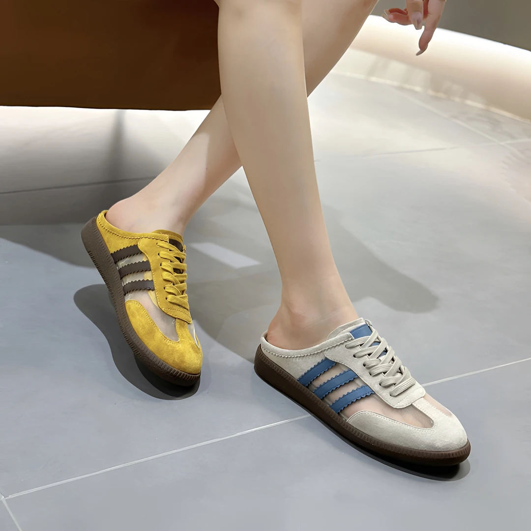 【香妹】2025新款法式复古休闲包头拖巨巨巨舒服时尚百搭显脚小厚底